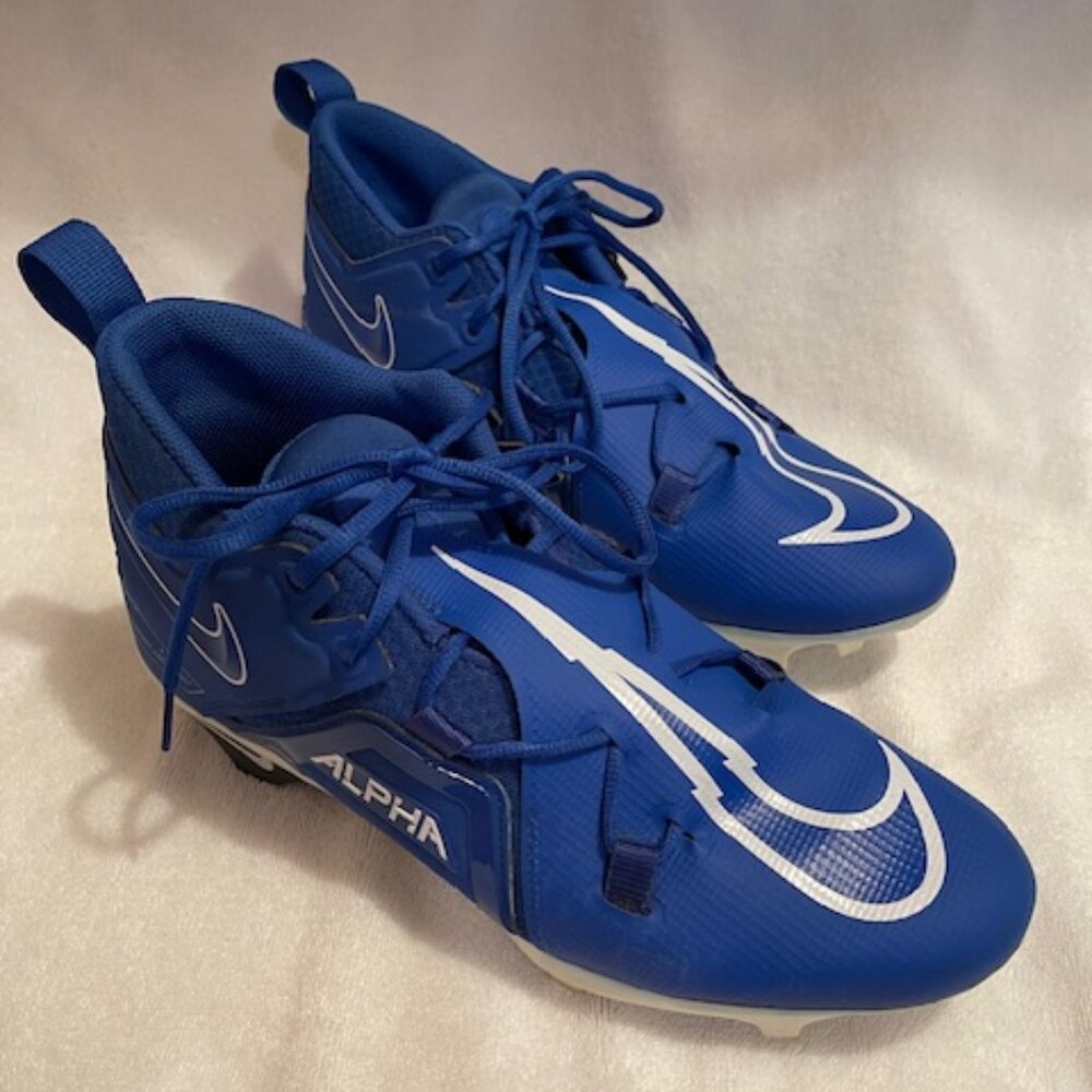 Nike Alpha Menace Pro 3 Royal Blue Football Cleat – Size 13